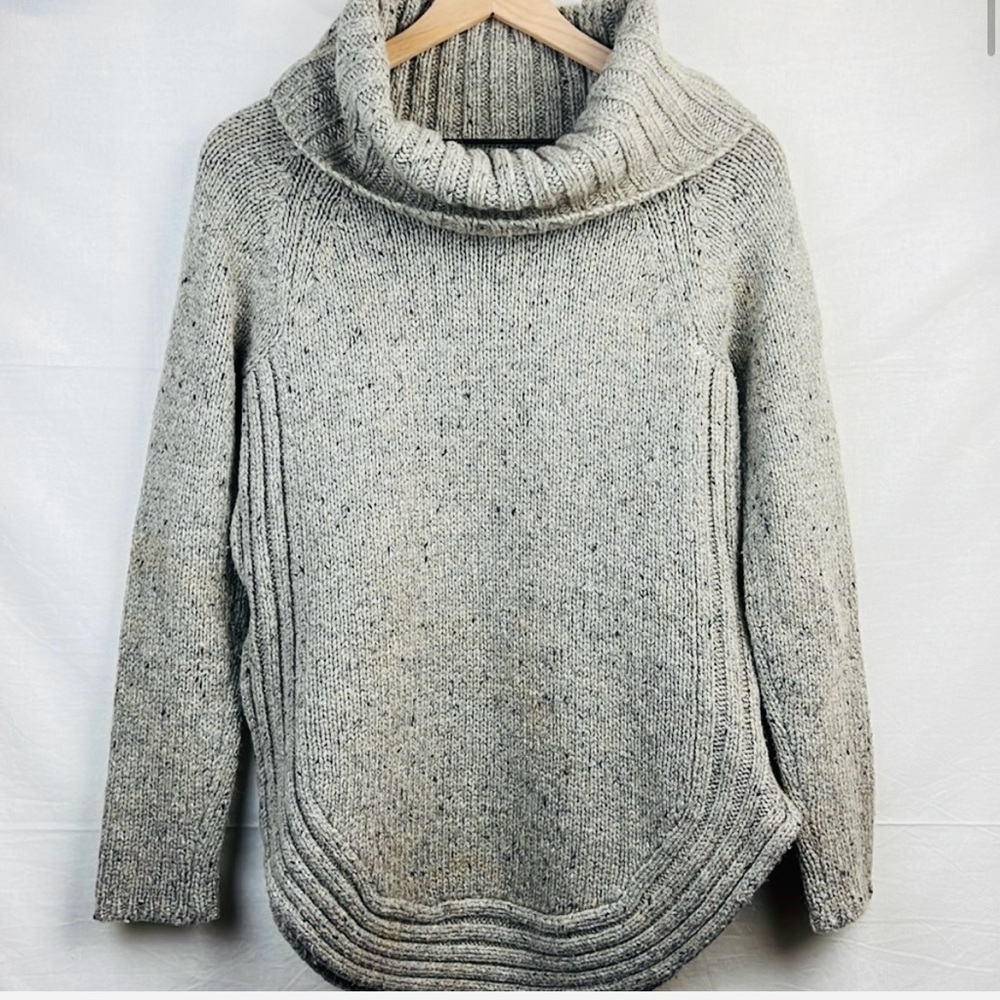 Cynthia Rowley beautiful gray cowl neck sweater